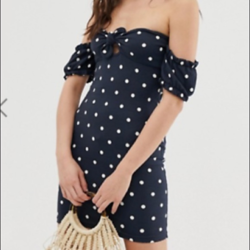 Asos Mini Polka Dot Dress